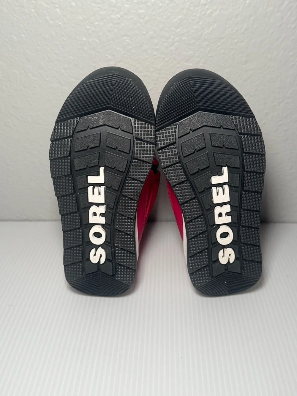 Sorel Girls Whitney 2 Waterproof Red Winter Boots with Pull Loop